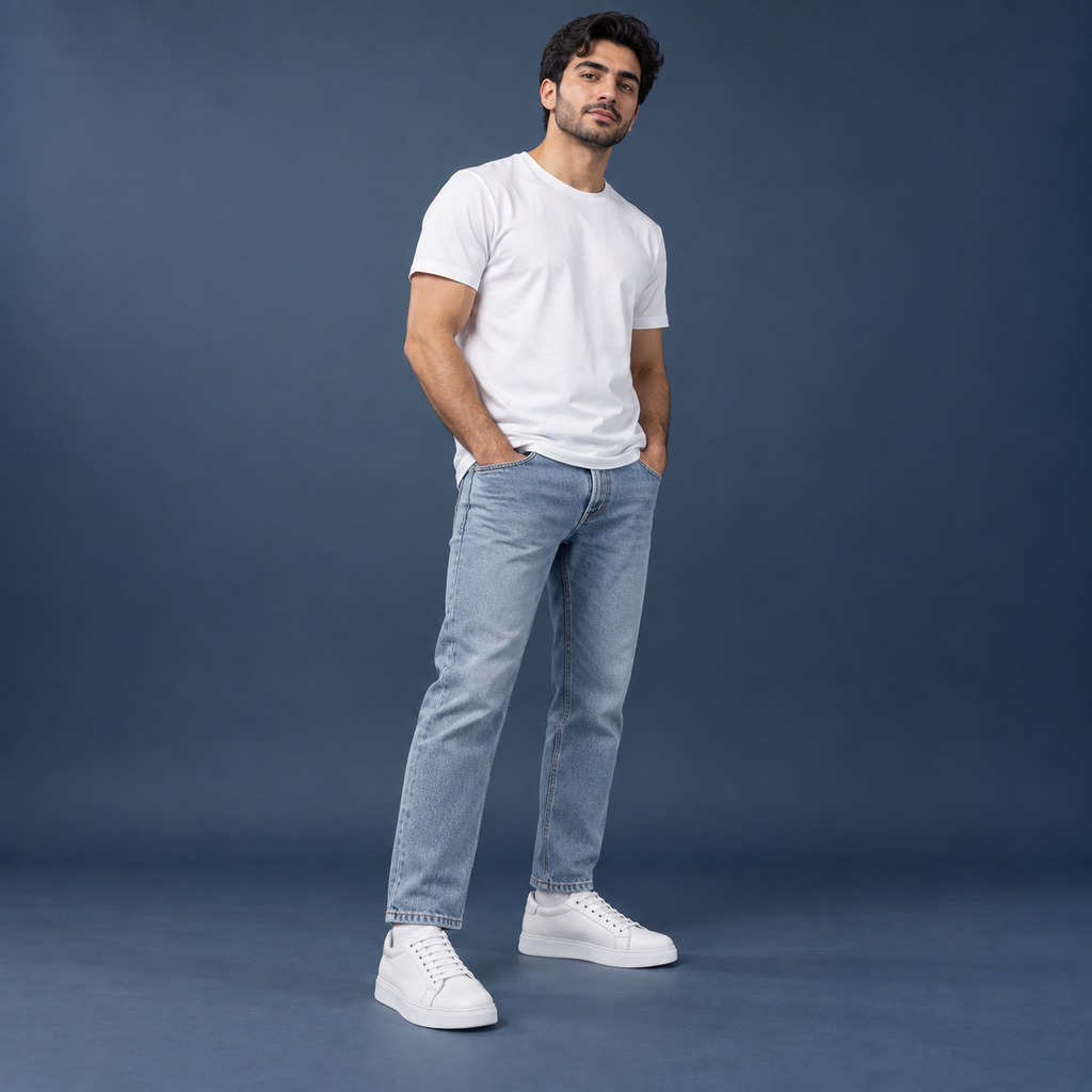 استایل کفش ونس سفید چرم مردانه