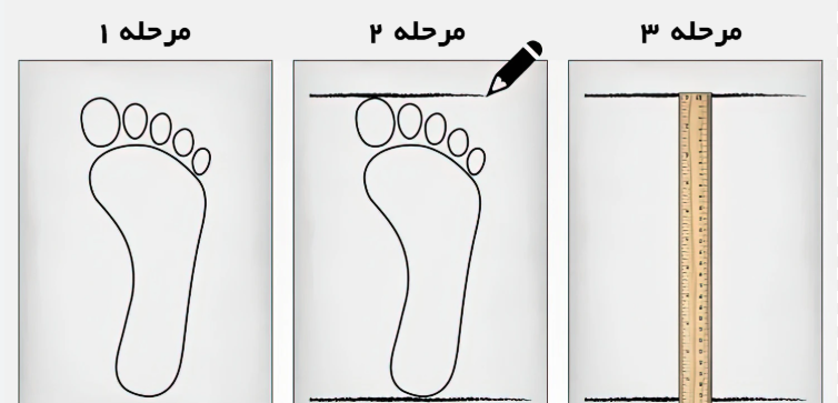 راهنمای اندازه گیری سایز